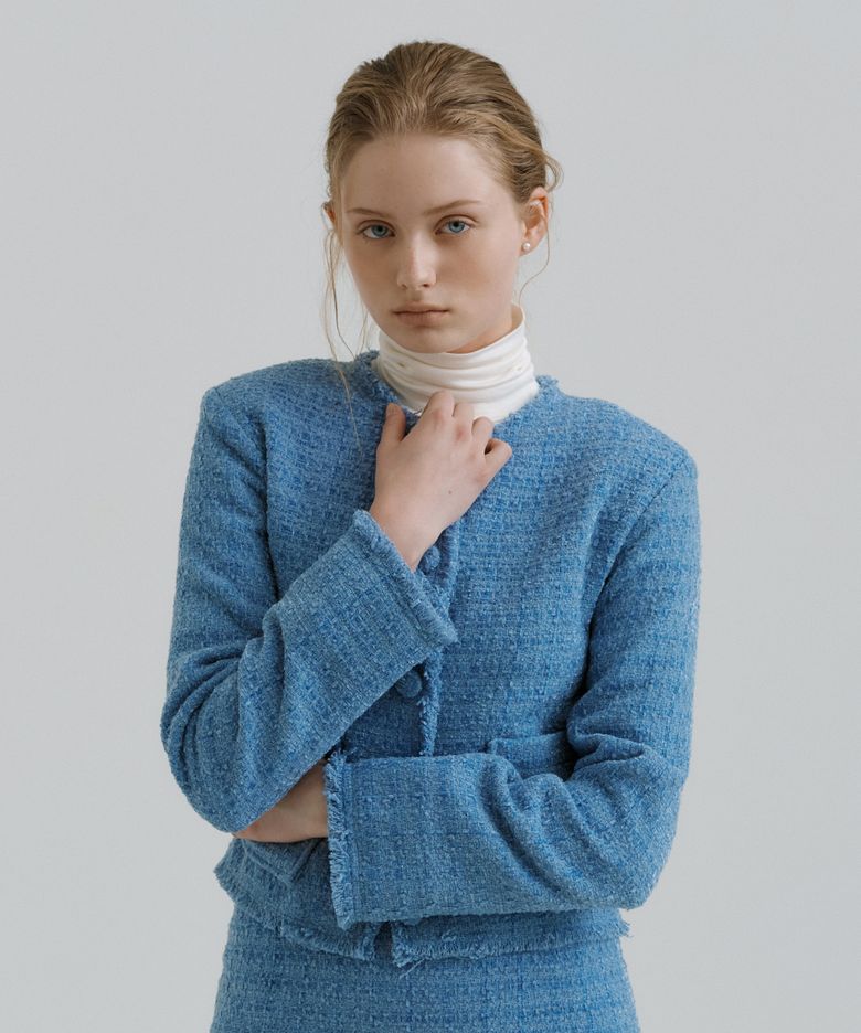 PAP TWEED JACKET PRUSSIAN BLUE