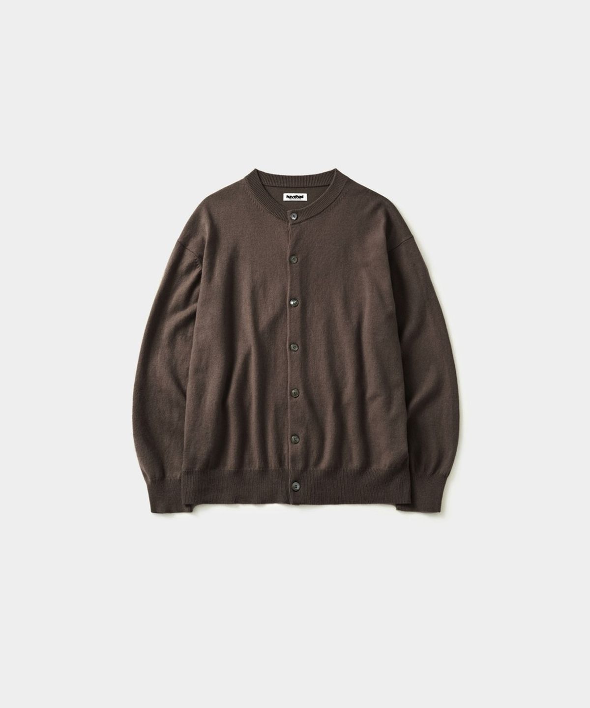 해브해드(HAVEHAD) 데일리 울 라운드 가디건 (브라운)