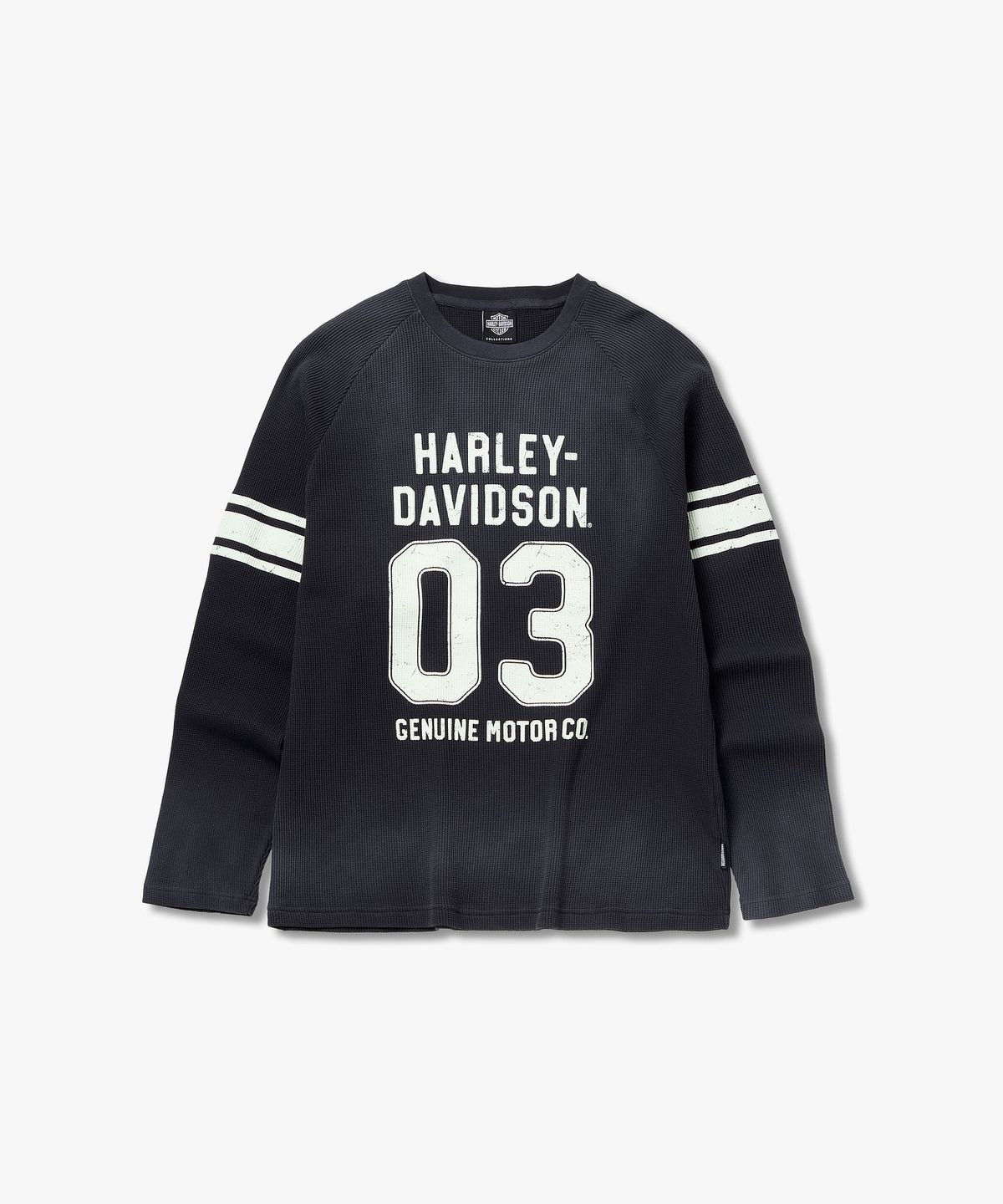 할리데이비슨 컬렉션스®(HARLEY-DAVIDSON COLLECTIONS®) 03 스프레이 와플 롱슬리브 티셔츠 다크 그레이 HH16311004
