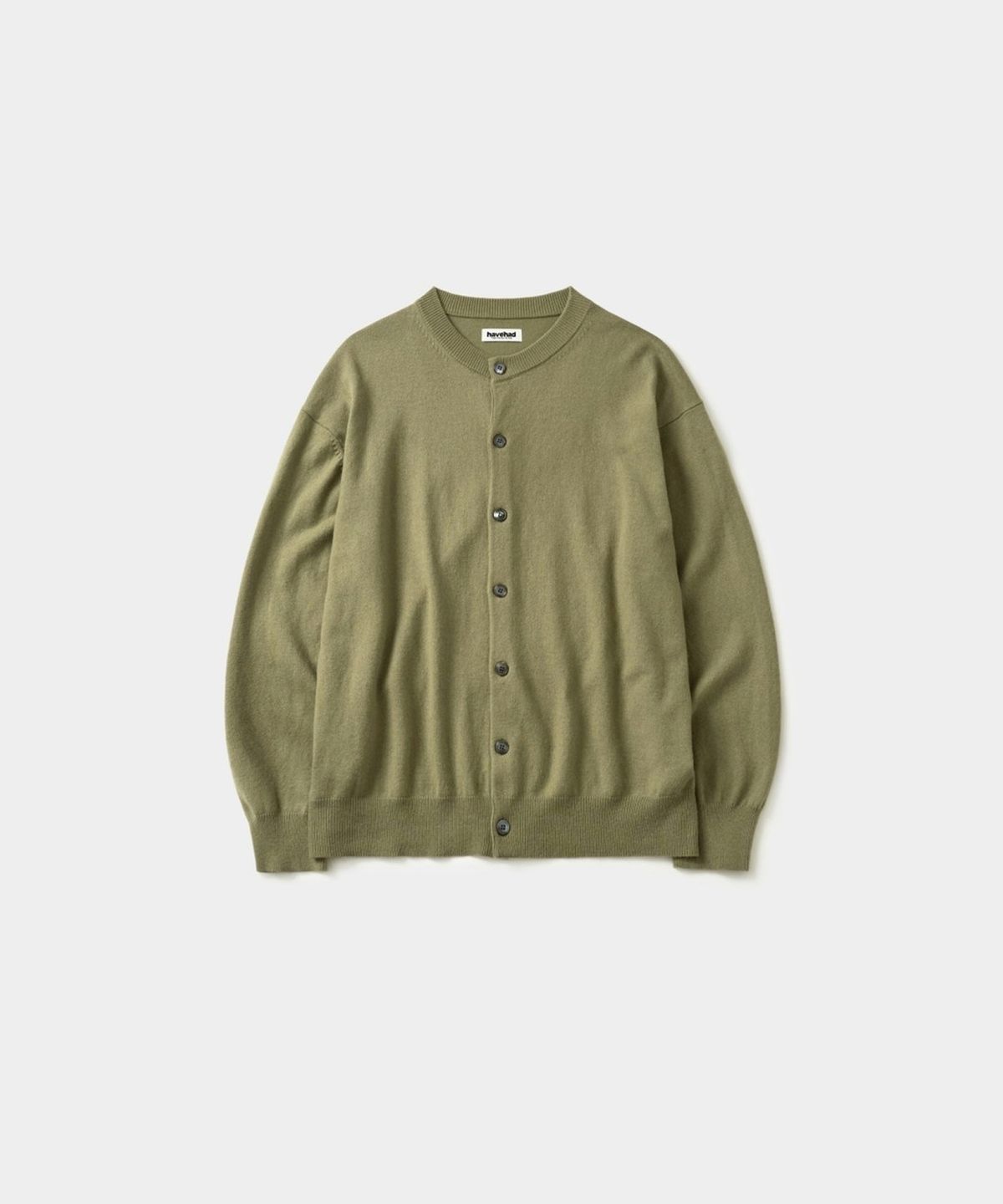 해브해드(HAVEHAD) 데일리 울 라운드 가디건 (올리브)