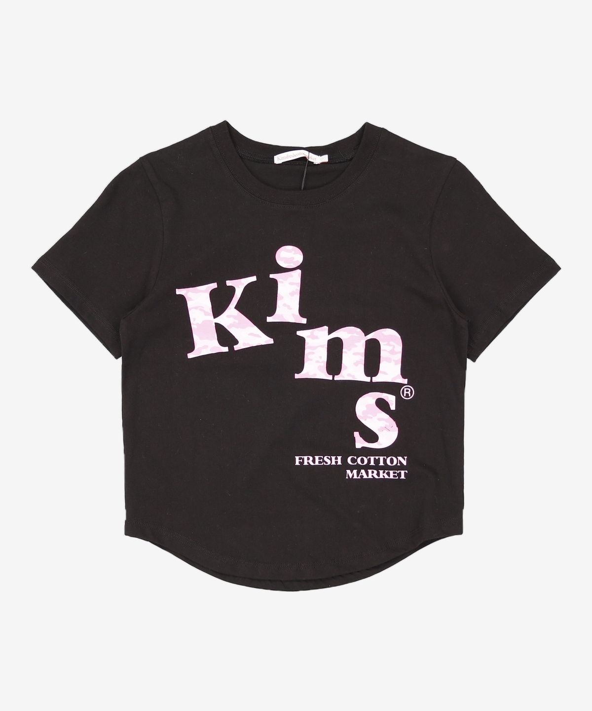 킴스 프레시 코튼 마켓(KIMS FRESH COTTON MARKET) 메시 알파 카모 티셔츠 블랙 FREE