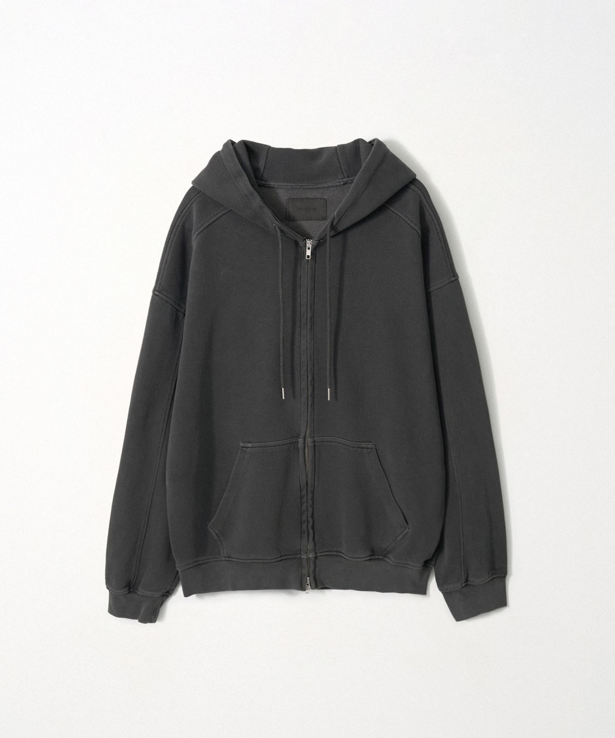 이지오(EZIO) Essential Pigment Hooded SweatShirt_Charcoal