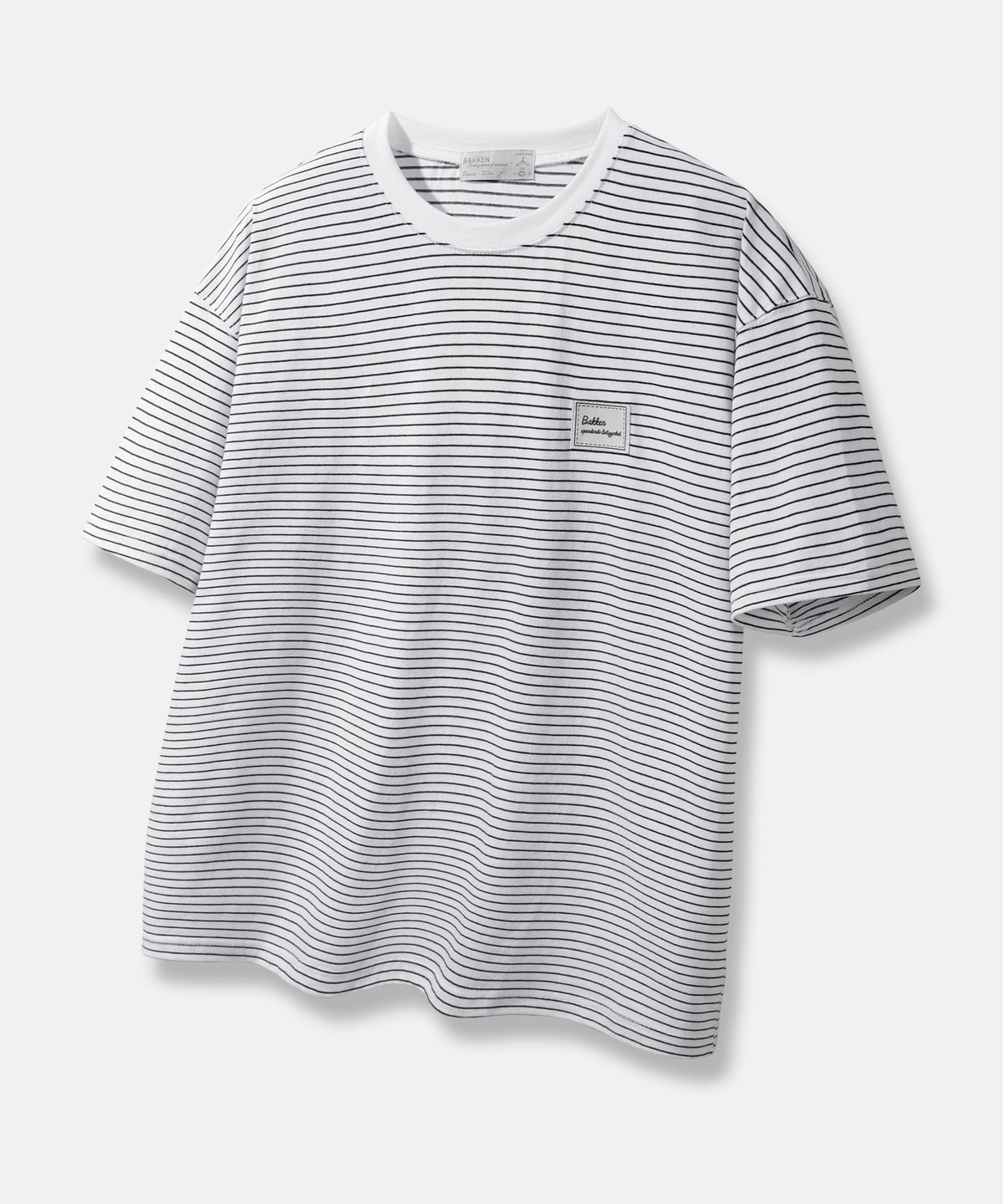 바켄(BAKKEN) [우먼] 스트라이프 반팔티셔츠BK3958 (2 COLOR)