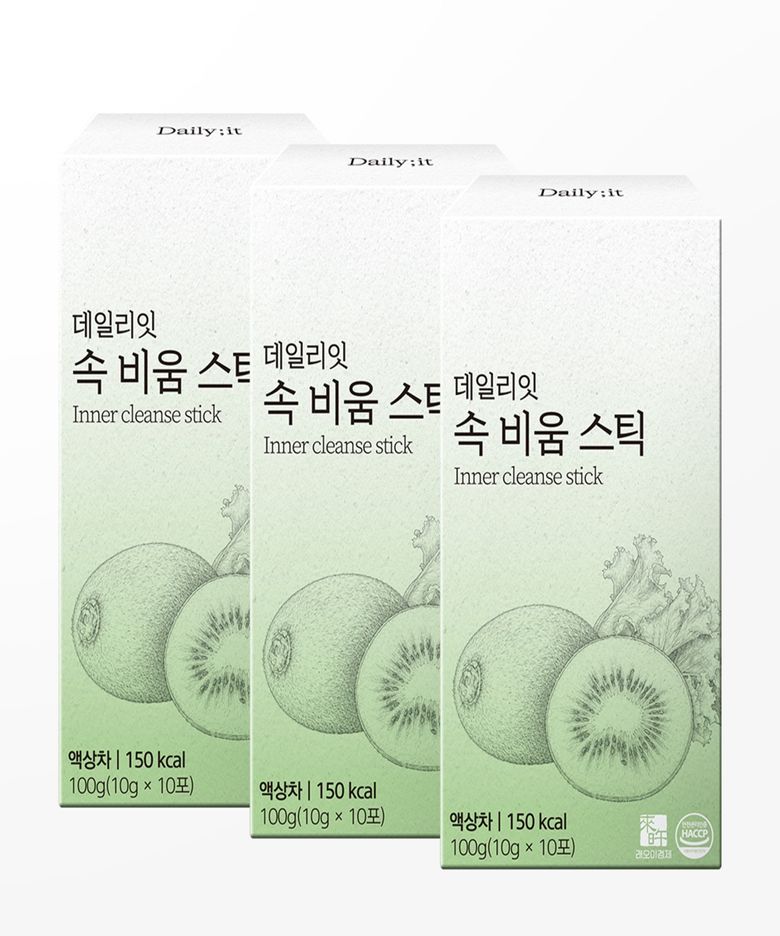데일리잇 속 비움 스틱 키위 치커리 프리바이오틱스 3박스