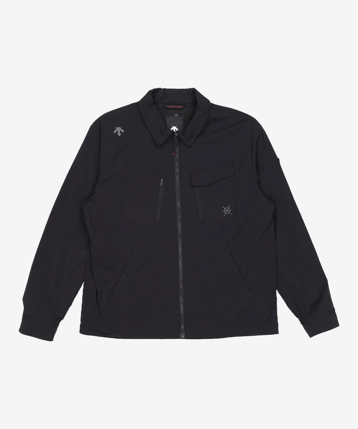 데상트(DESCENTE) 듀얼리스 아웃 포켓 홑겹 셔츠 자켓 블랙(SP121DJK25) 100