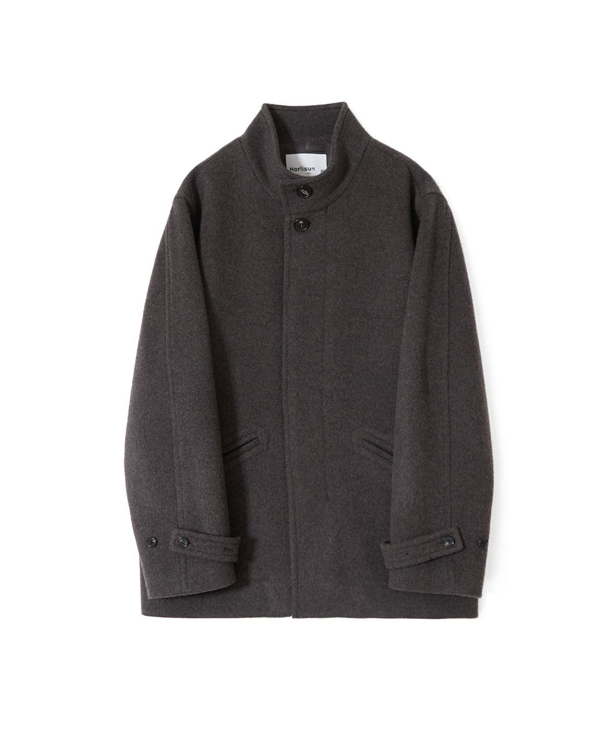 홀리선(HORLISUN) Baron Wool Half Coat Spain Olive
