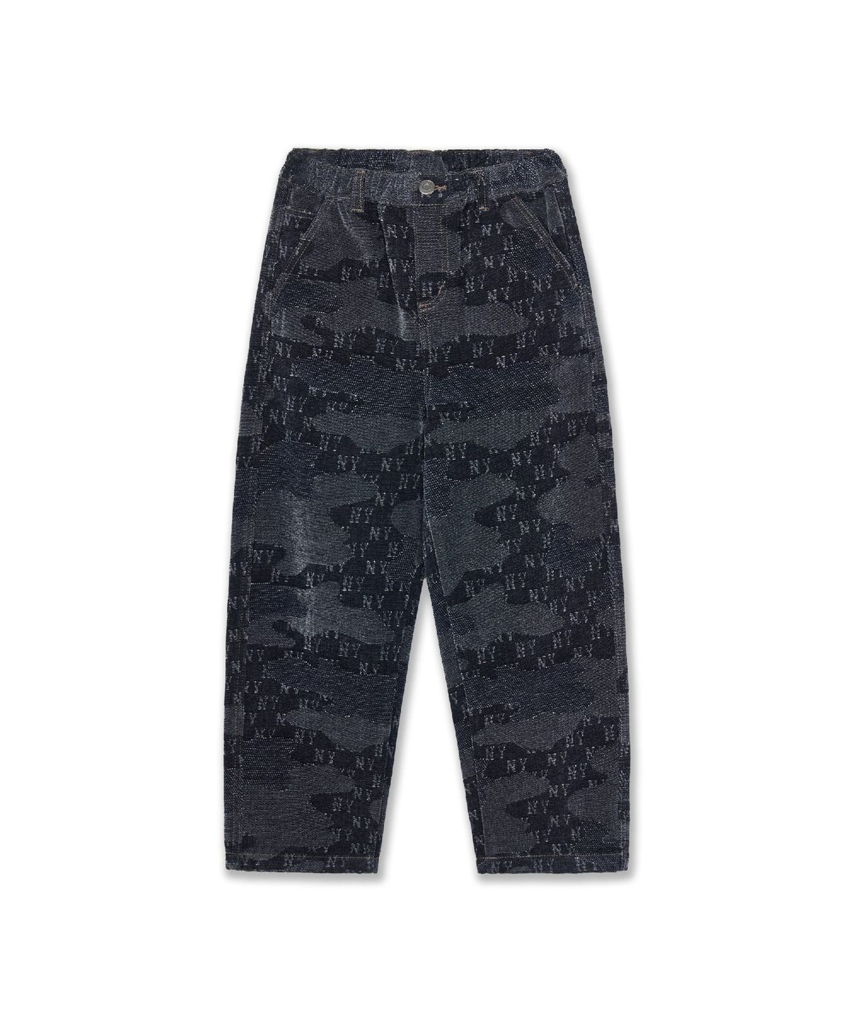 엠엘비 키즈(MLB KIDS) 스트릿 모노그램 커브드 카모셔닐JQD 데님팬츠 NY (Navy)