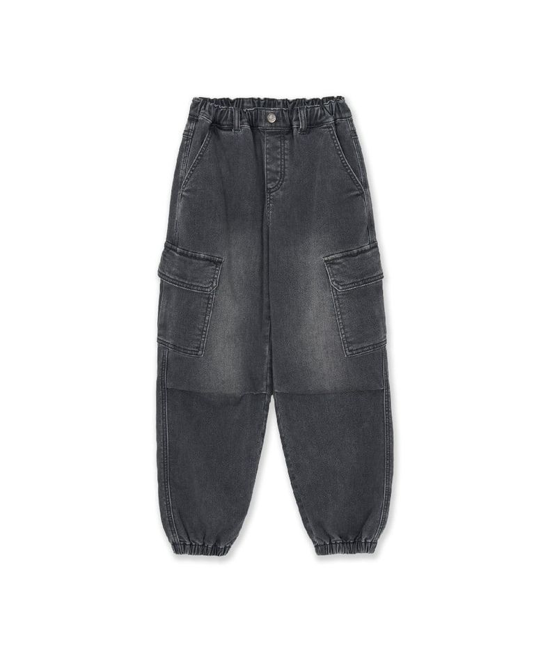 스트릿 루즈 조거 라이크라 소프트 데님팬츠 NY (D.Charcoal Grey)