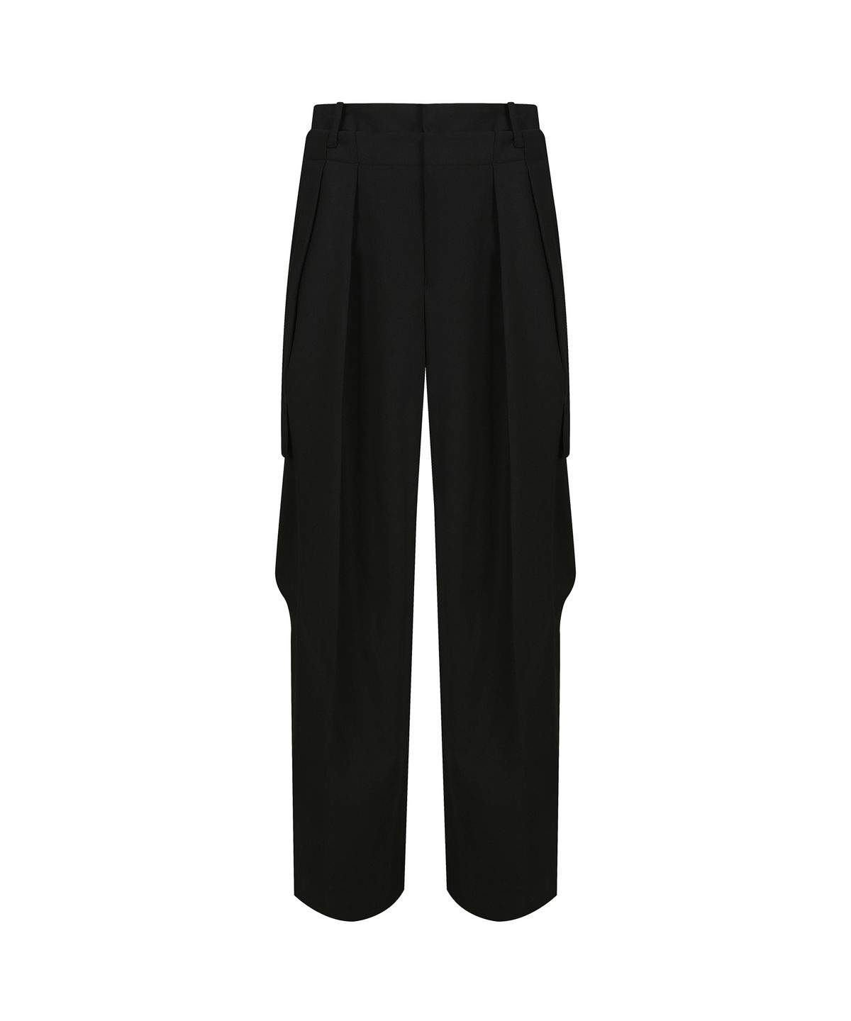 몰프(MORPH) Divided Double Waist Wide Cargo Pants