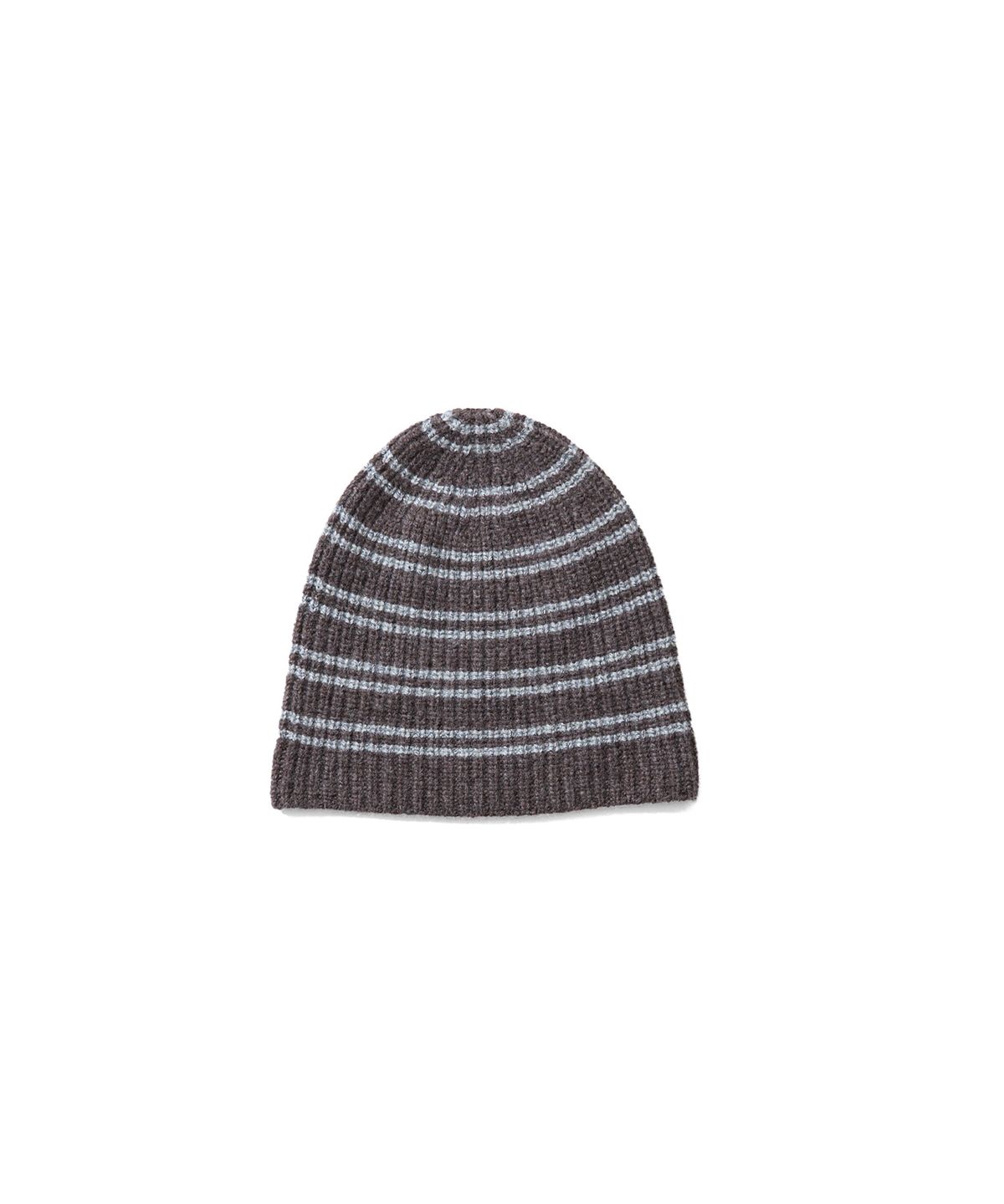 홀리선(HORLISUN) Haven Border Knit Beanie Melange Brown