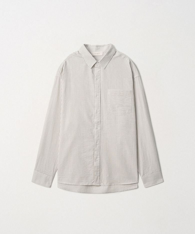 Essential Stripe Shirt_Ivory