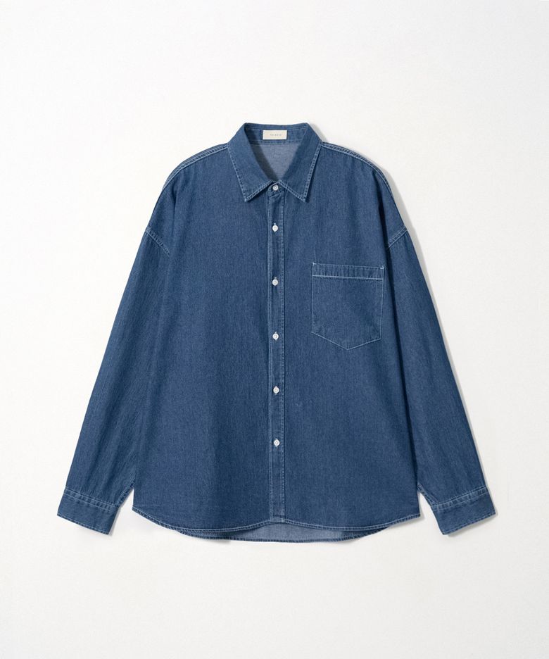 Relaxed Denim Shirt_Blue