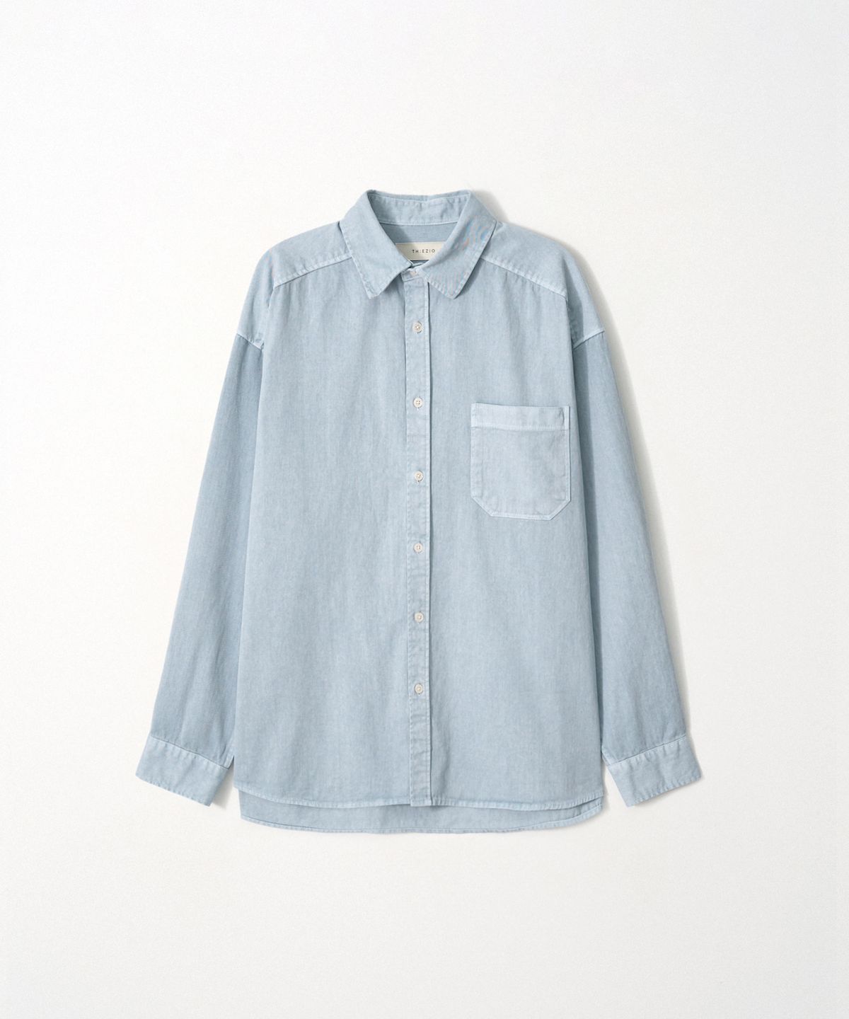 이지오(EZIO) Essential Pigment Shirts_Sky Blue