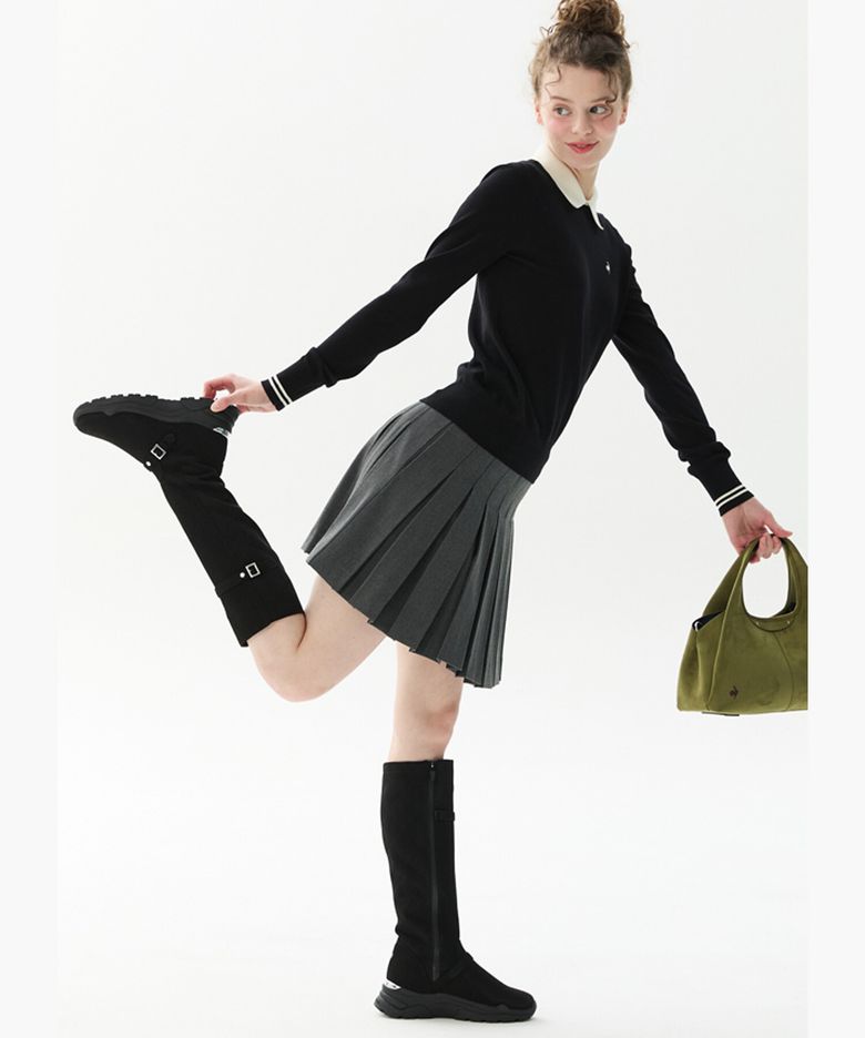 BIRKIE BUCKLE LONG BOOTS (벌키 버클 롱부츠) _BLCK GR322LSH92