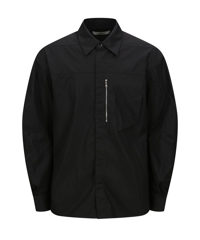 Divided Hidden Snap Shirt