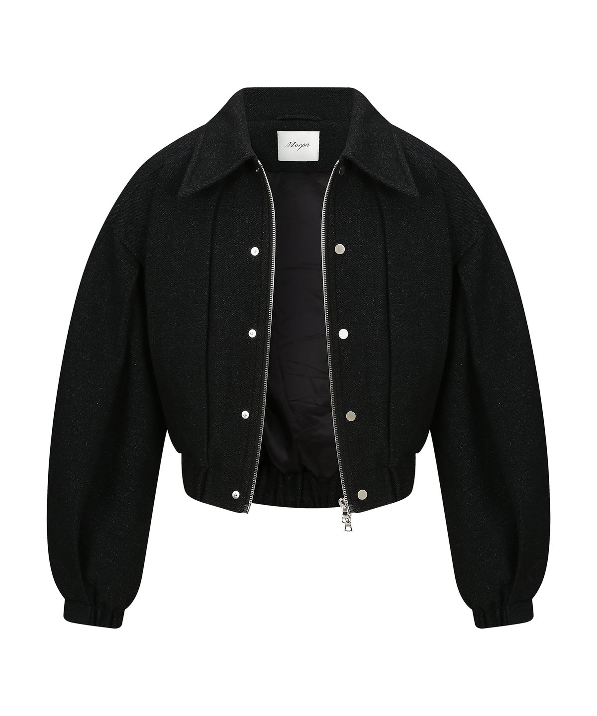 몰프(MORPH) Organism Pleated Double-Closure Bomber Jacket