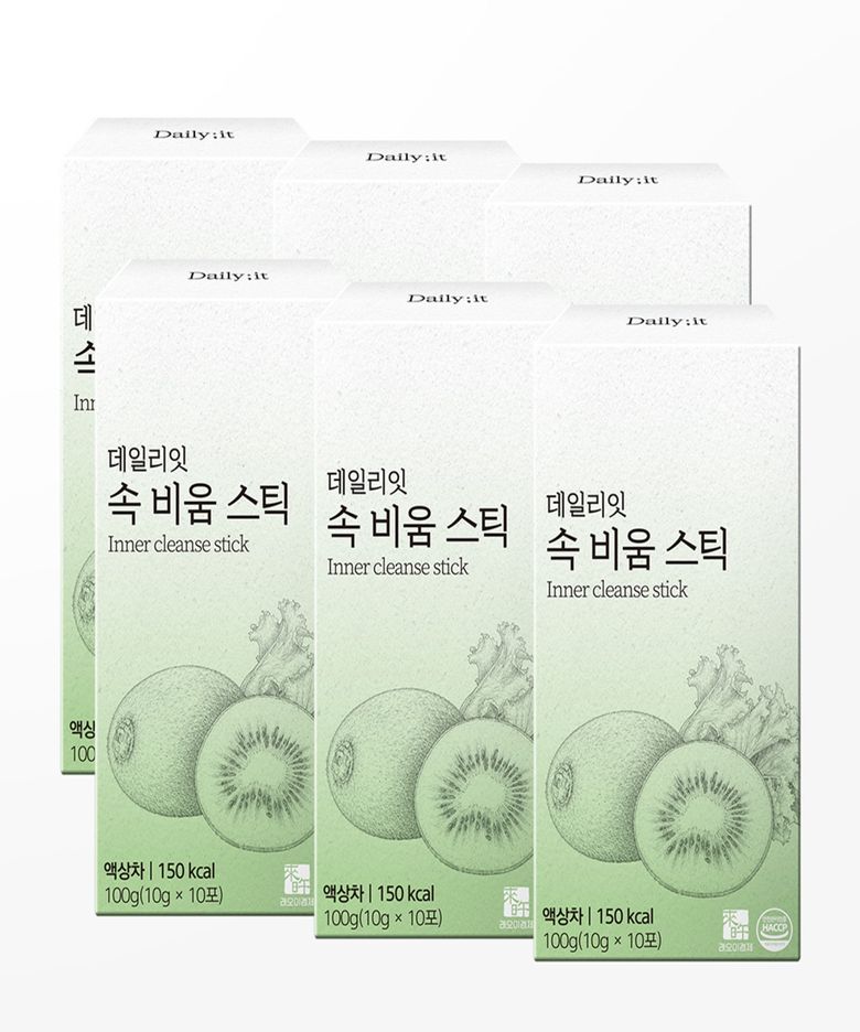 데일리잇 속 비움 스틱 키위 치커리 프리바이오틱스 6박스