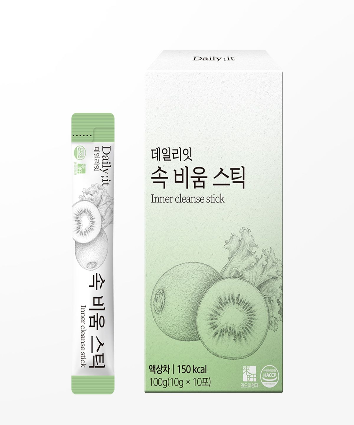 래오이경제(LEO LGJ) 래오이경제 데일리잇 속 비움 스틱 키위 치커리 프리바이오틱스 1박스