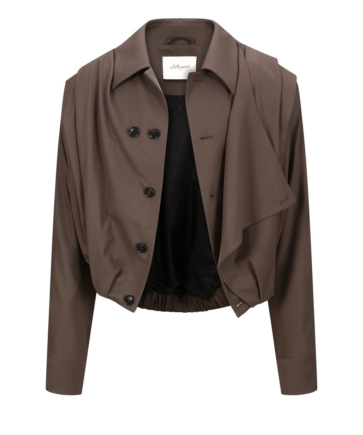 몰프(MORPH) Organism Wool Draped Blouson