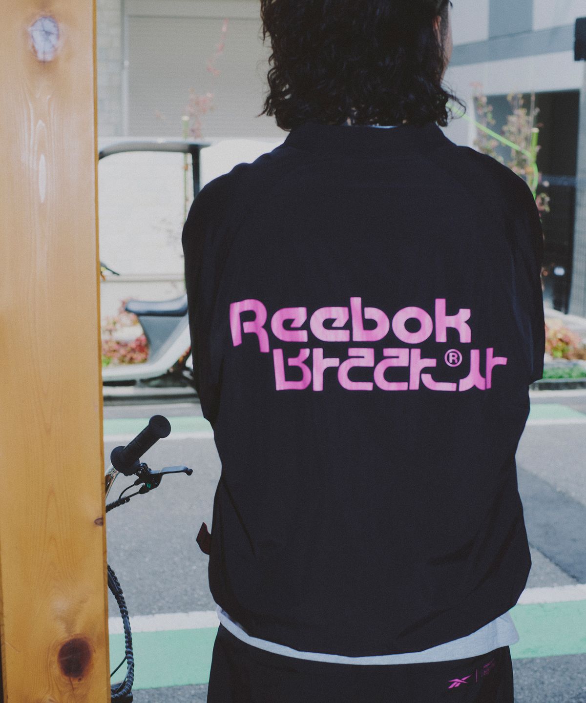 리복(REEBOK) [리복x발란사] 우븐 트랙 자켓 - 블랙