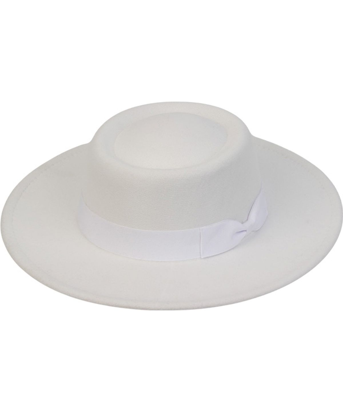 유니버셜 케미스트리(UNIVERSAL CHEMISTRY) Wool White Ribbon Long Fedora 페도라