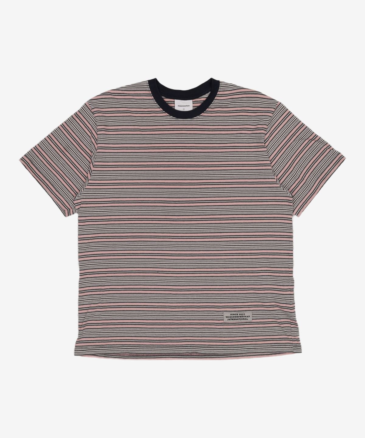 디스이즈네버댓(THISISNEVERTHAT) (SS25) Striped Tee Blue L