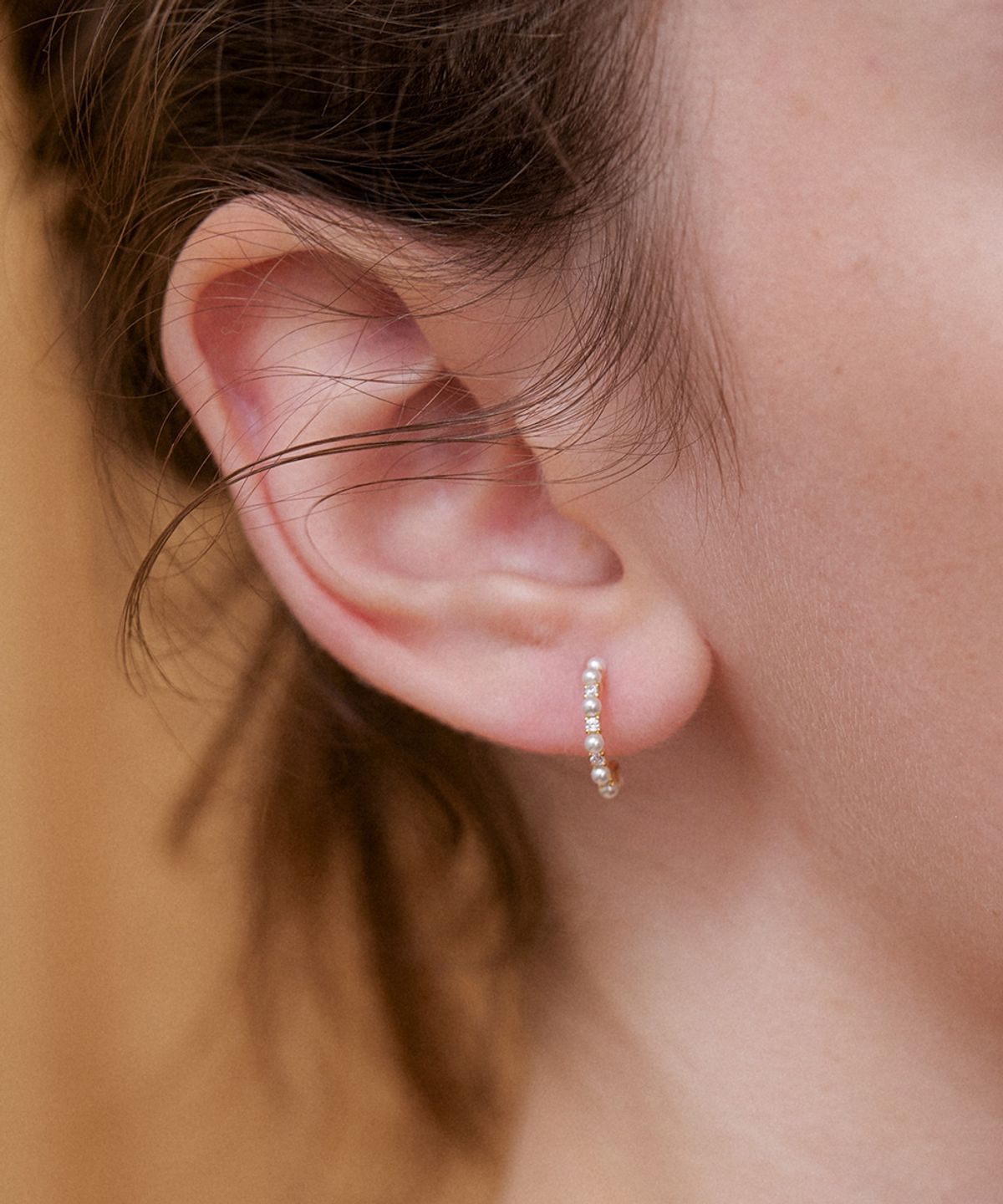 오블라(OVLA) (SILVER 925) multi cubic hoop earring JE064