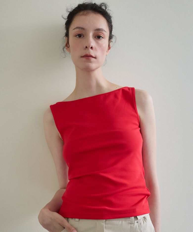 Flux Boatneck Sleeveless Red