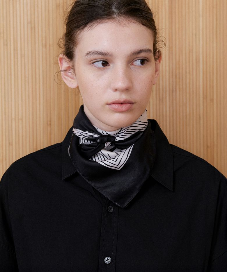 rose archive silk scarf 2color SC011
