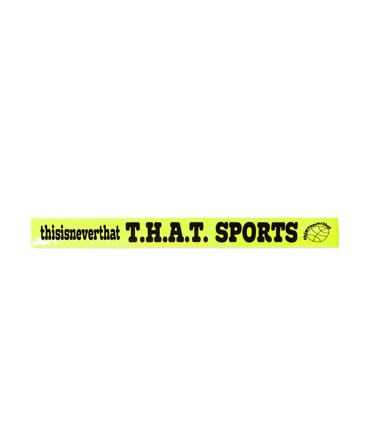 디스이즈네버댓(THISISNEVERTHAT) T.H.A.T. SPORTS Reflective Snap Band Neon Yellow