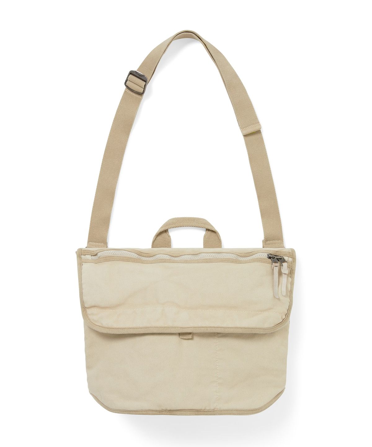 디스이즈네버댓(THISISNEVERTHAT) Overdyed Canvas Messenger Bag Beige