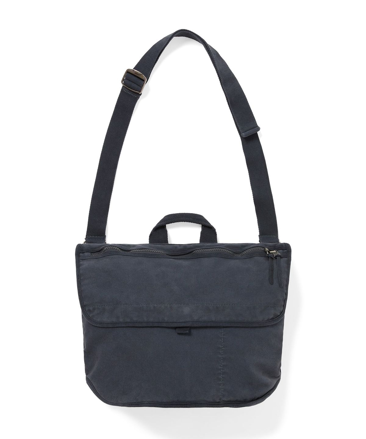 디스이즈네버댓(THISISNEVERTHAT) Overdyed Canvas Messenger Bag Charcoal