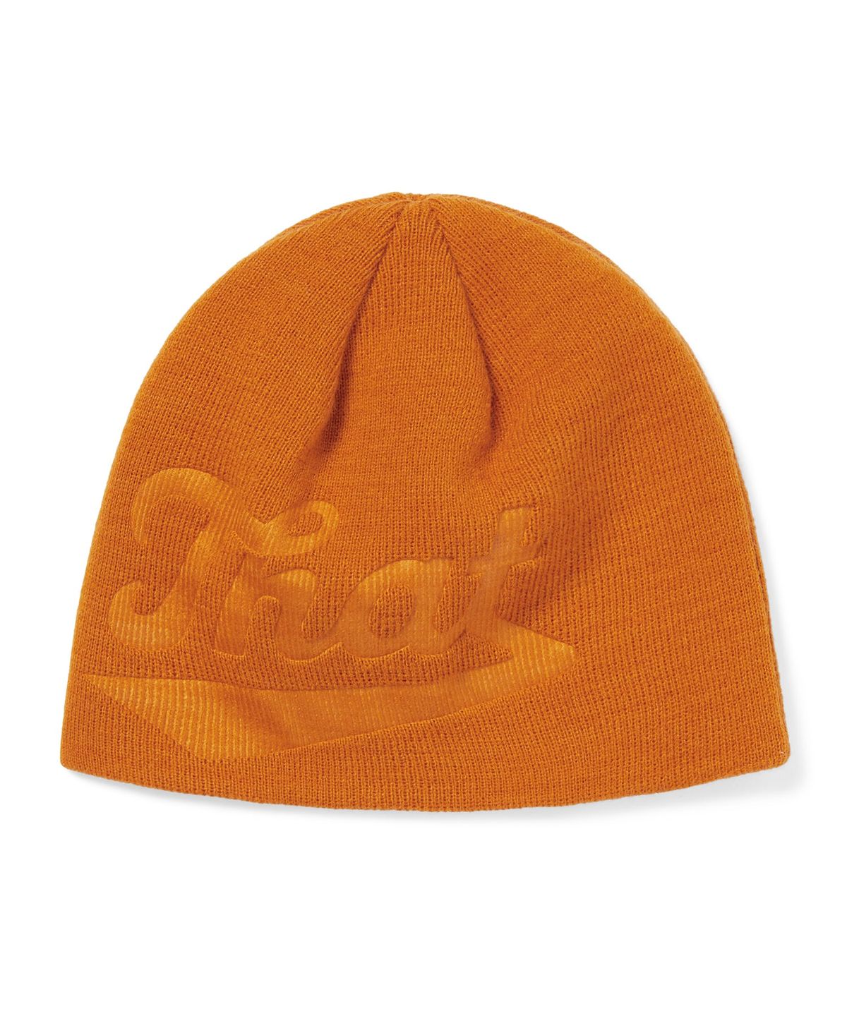 디스이즈네버댓(THISISNEVERTHAT) Debossed That No Cuff Beanie Tangerine