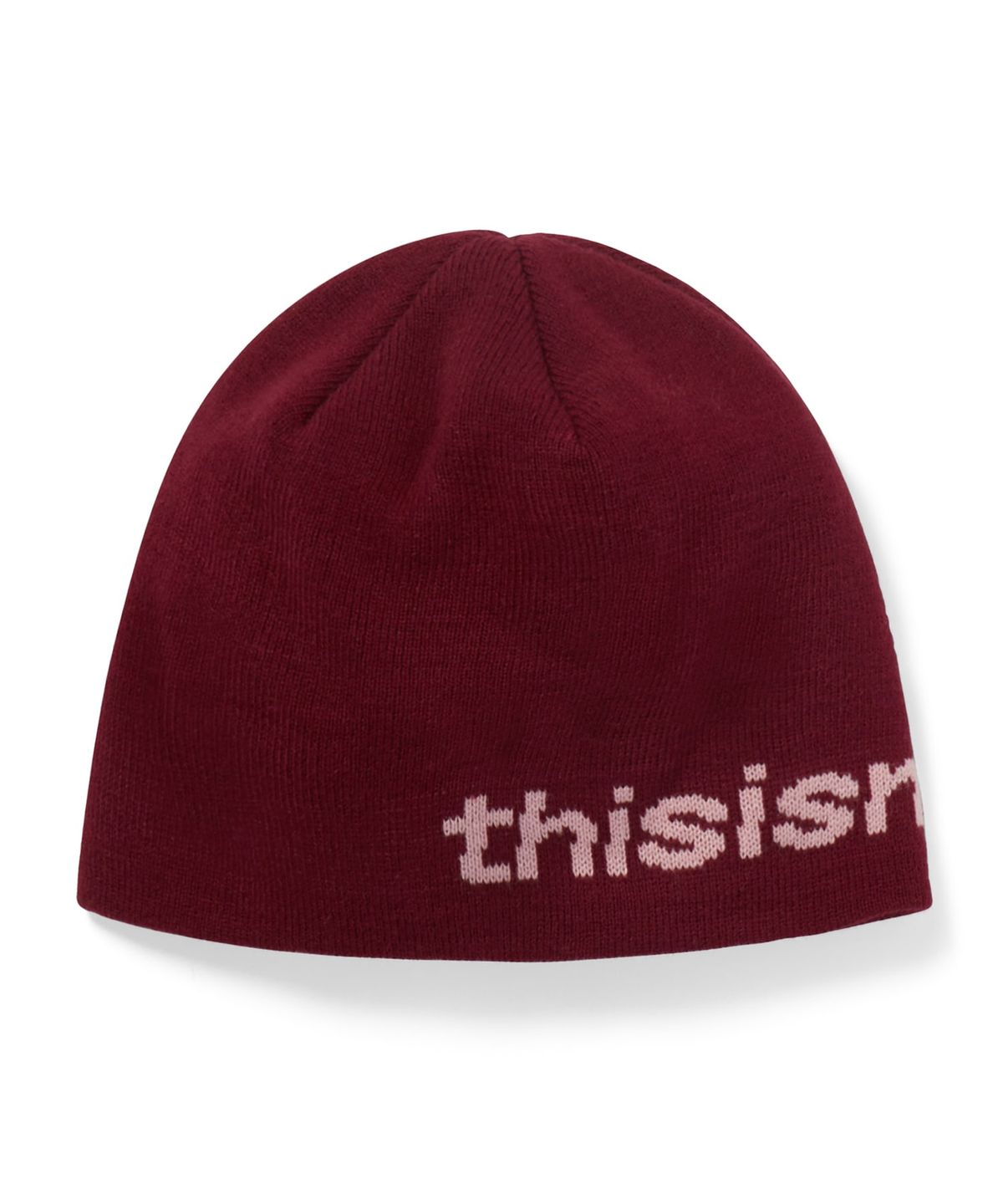 디스이즈네버댓(THISISNEVERTHAT) SP-Logo No Cuff Beanie Cherry