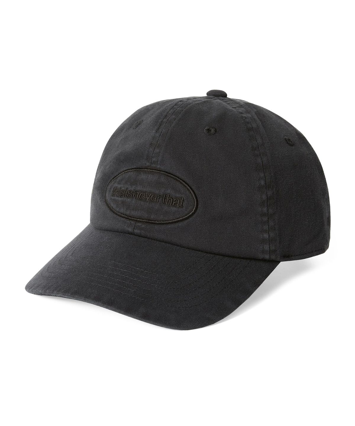 디스이즈네버댓(THISISNEVERTHAT) Overdyed E/T-Logo Cap Black