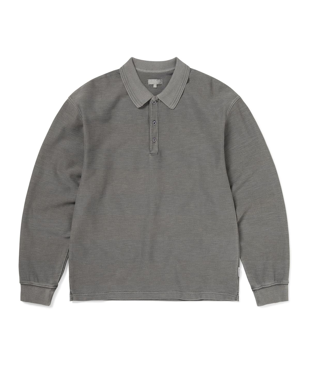 디스이즈네버댓(THISISNEVERTHAT) Border Jacquard Rugby Top Shadow Grey