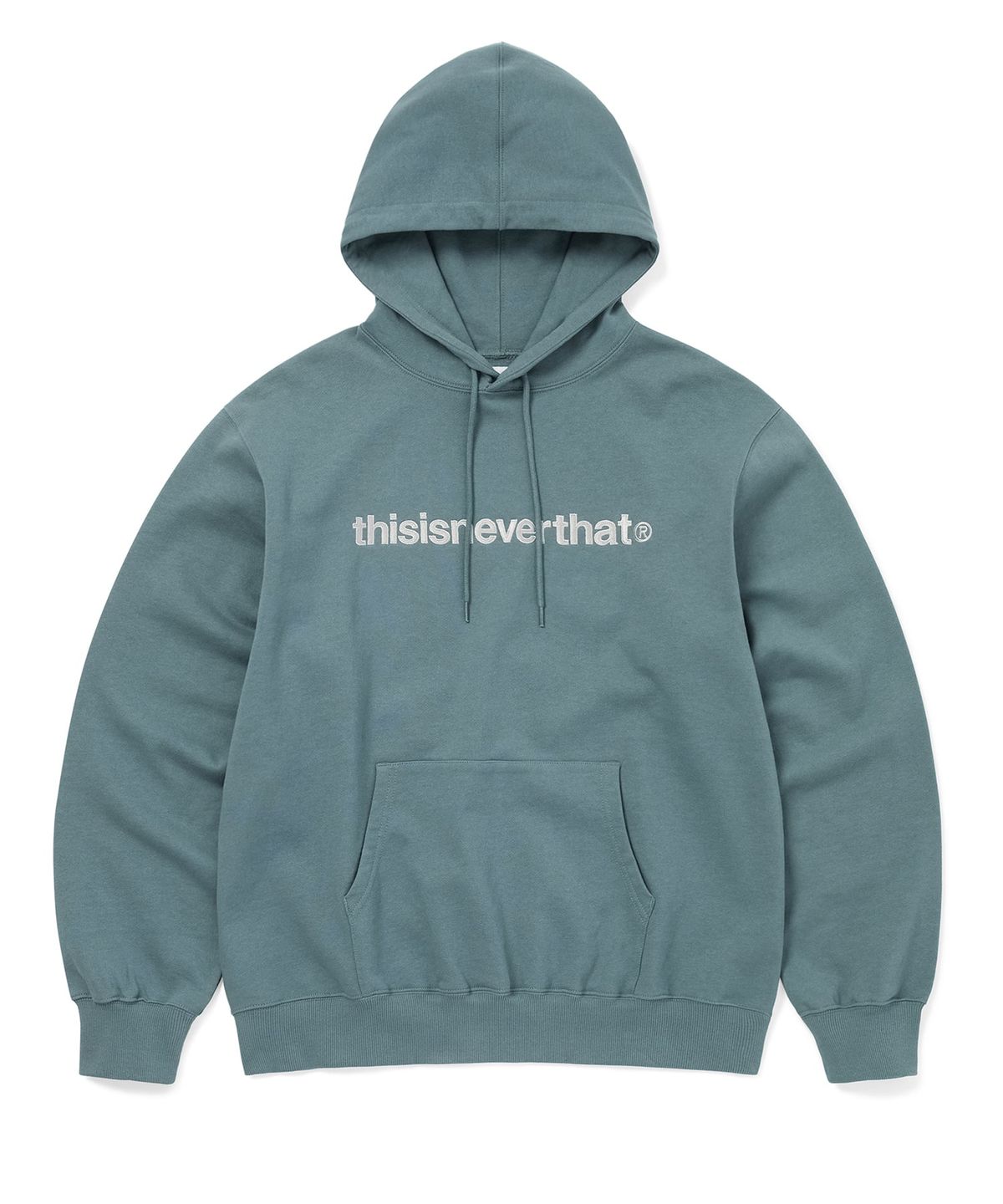 디스이즈네버댓(THISISNEVERTHAT) T-Logo Hoodie Teal