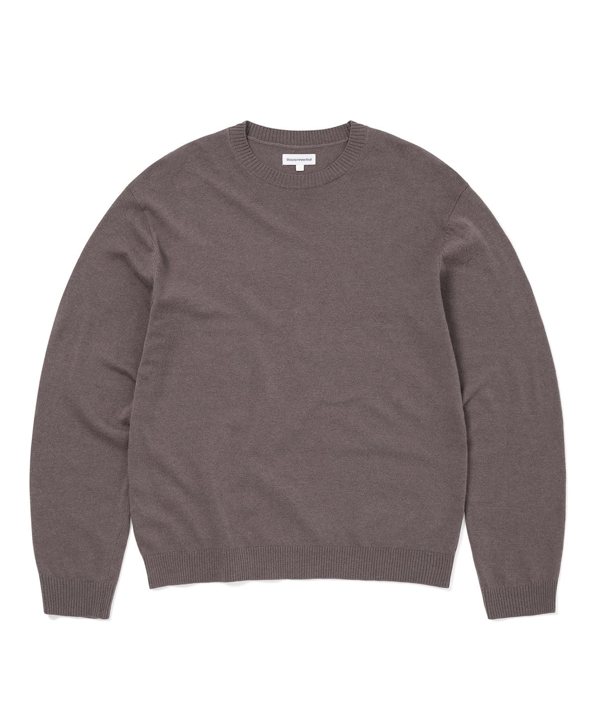 디스이즈네버댓(THISISNEVERTHAT) High Gauge Knit Sweater Greyish Brown