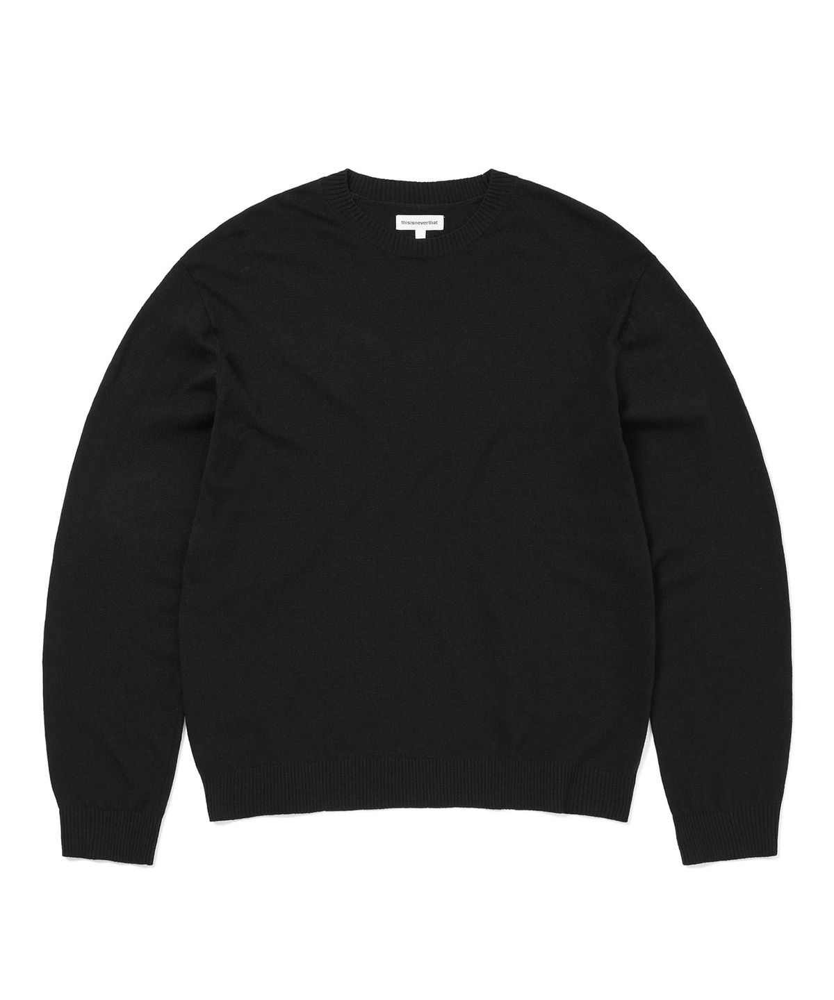 디스이즈네버댓(THISISNEVERTHAT) High Gauge Knit Sweater Black