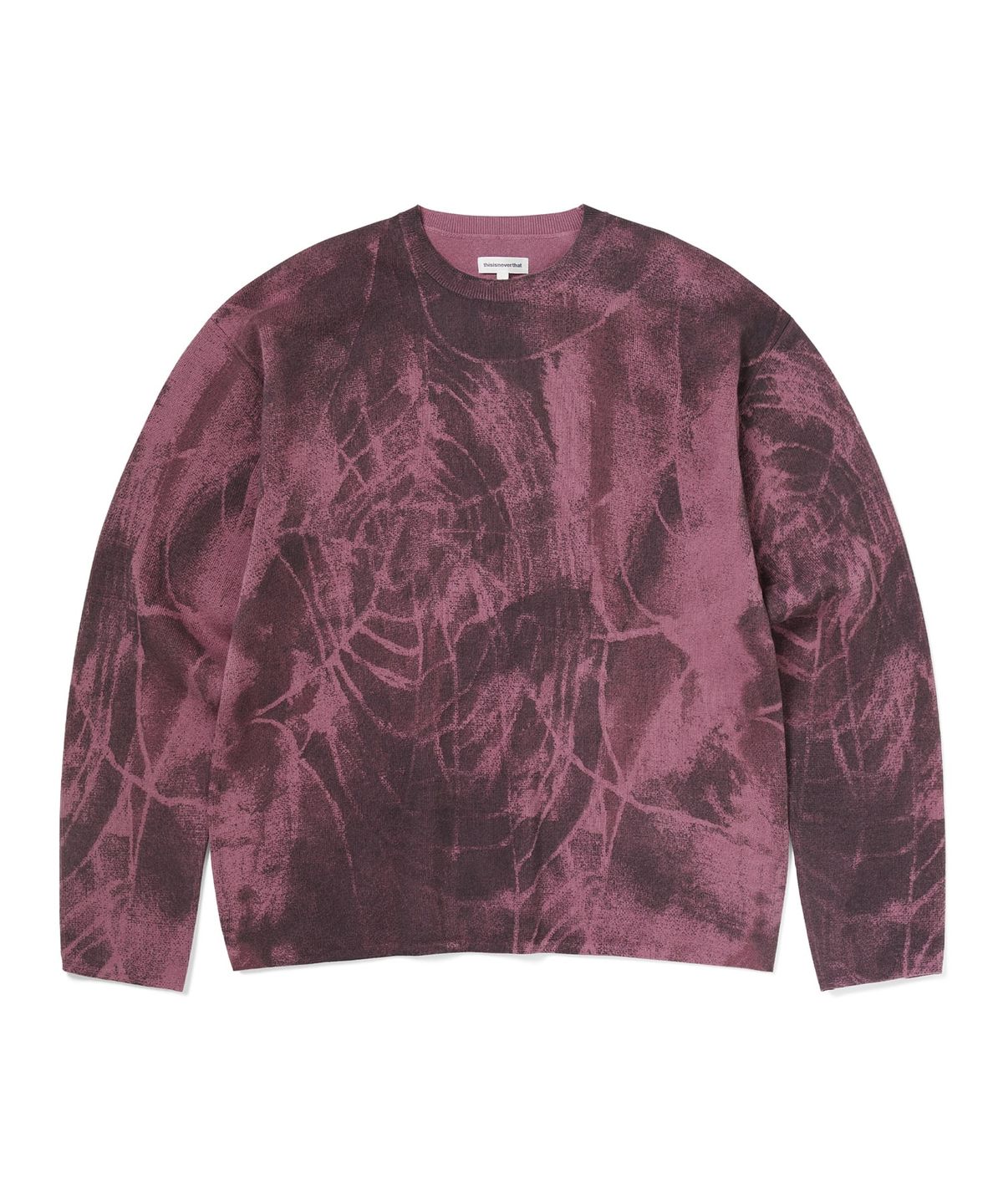 디스이즈네버댓(THISISNEVERTHAT) Abstract Web Knit Sweater Magenta