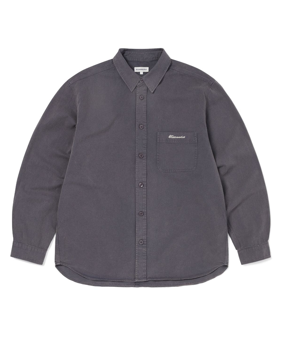 디스이즈네버댓(THISISNEVERTHAT) Washed Twill Shirt Navy