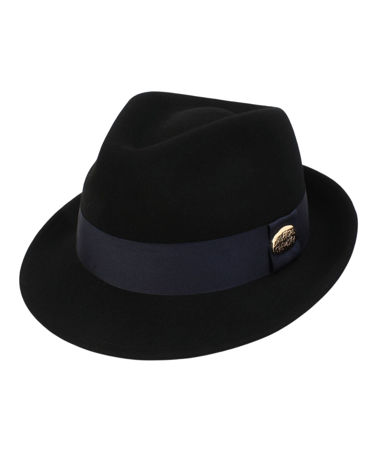 유니버셜 케미스트리(UNIVERSAL CHEMISTRY) Big Size BU NV Line Black Wool Fedora 페도라