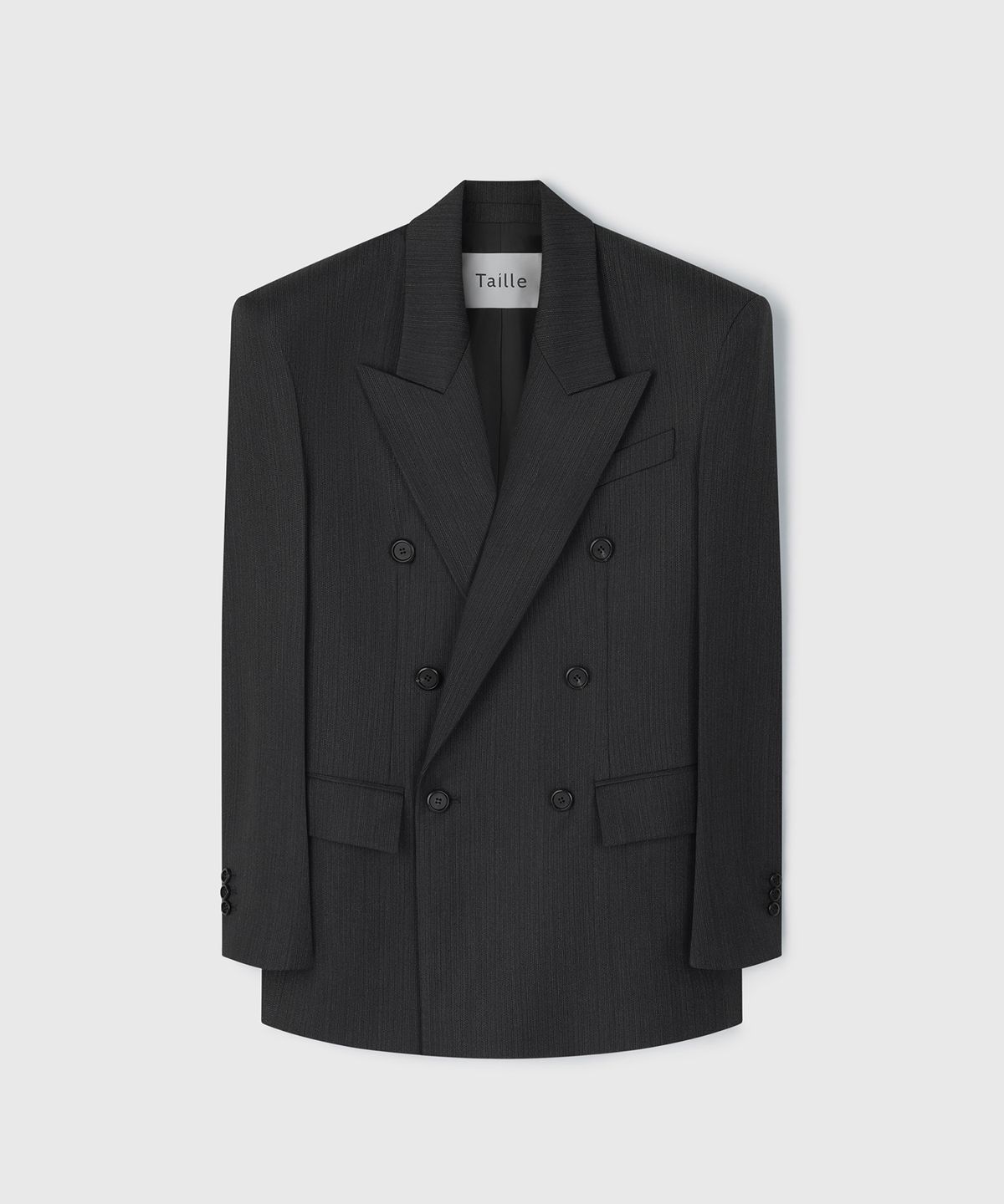 타일레(TAILLE) GALA TAILORED JACKET CAMPTOM GREY STRIPE