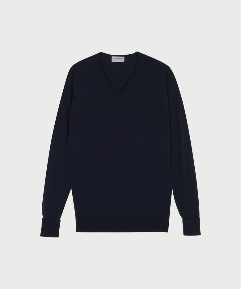 BOBBY Extra Fine Merino Wool Easy Fit V-Neck Pullover Core 10 Colors
