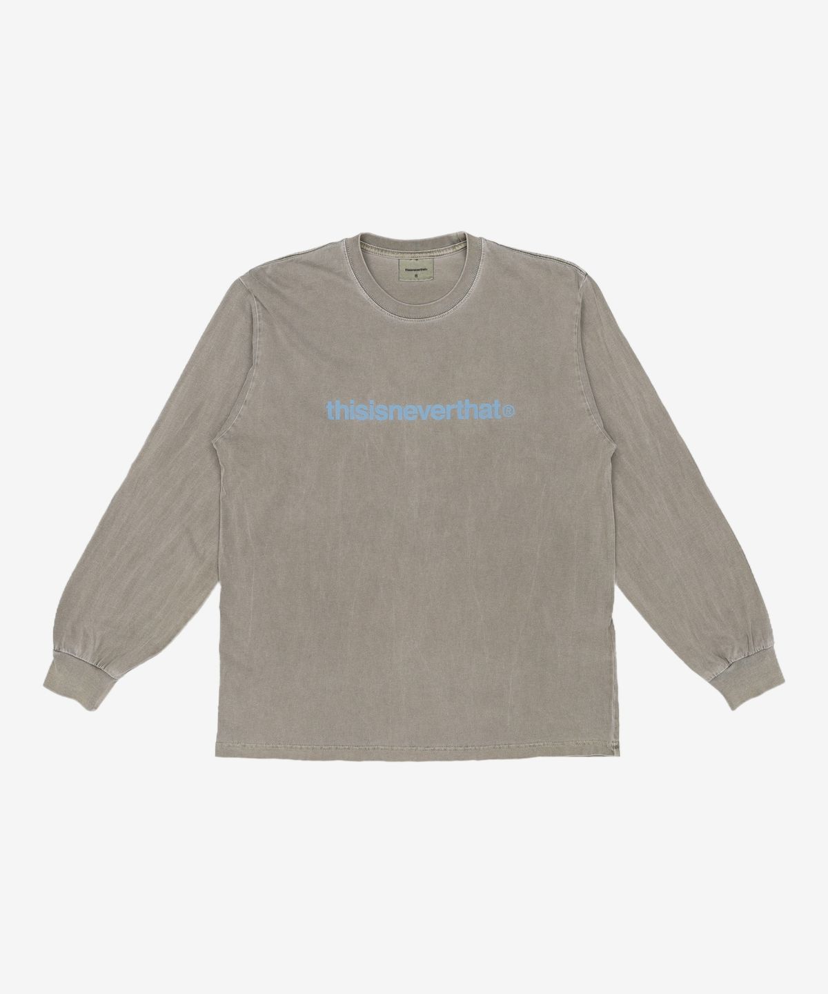 디스이즈네버댓(THISISNEVERTHAT) (FW25) T-Logo L/S Tee Dark Grey M