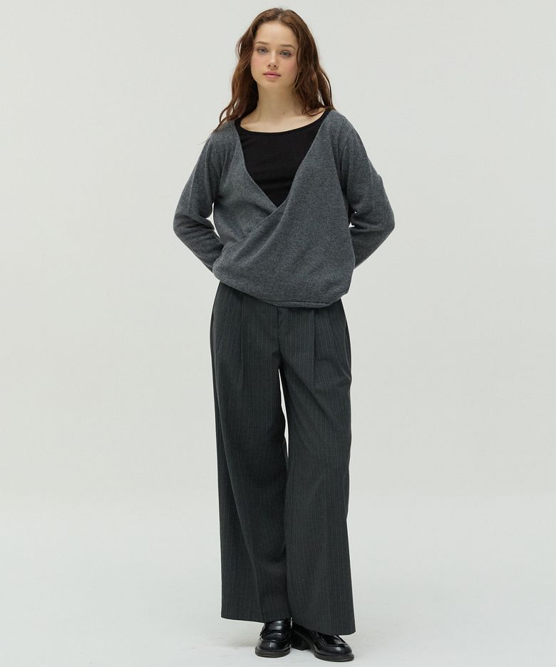 Modern Two-Tuck Pants _Charcoal grey