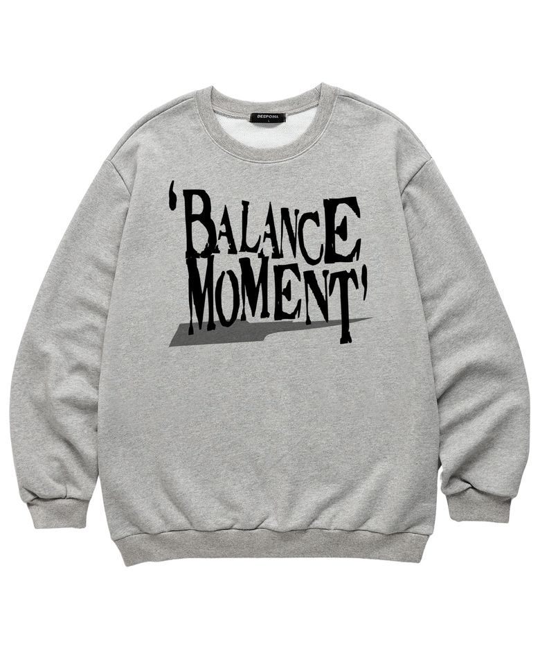 [f/w신상할인] BALANCE MOMENT 맨투맨 (VLS0231) 멜란지그레이