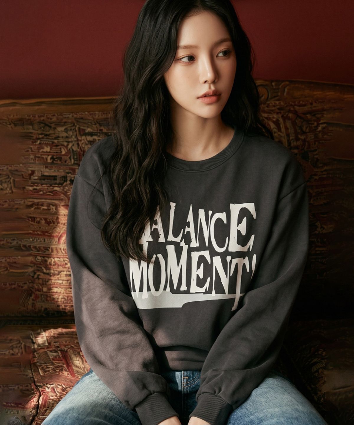 밴웍스(VANNWORKS) BALANCE MOMENT 맨투맨 (VLS0231) 차콜