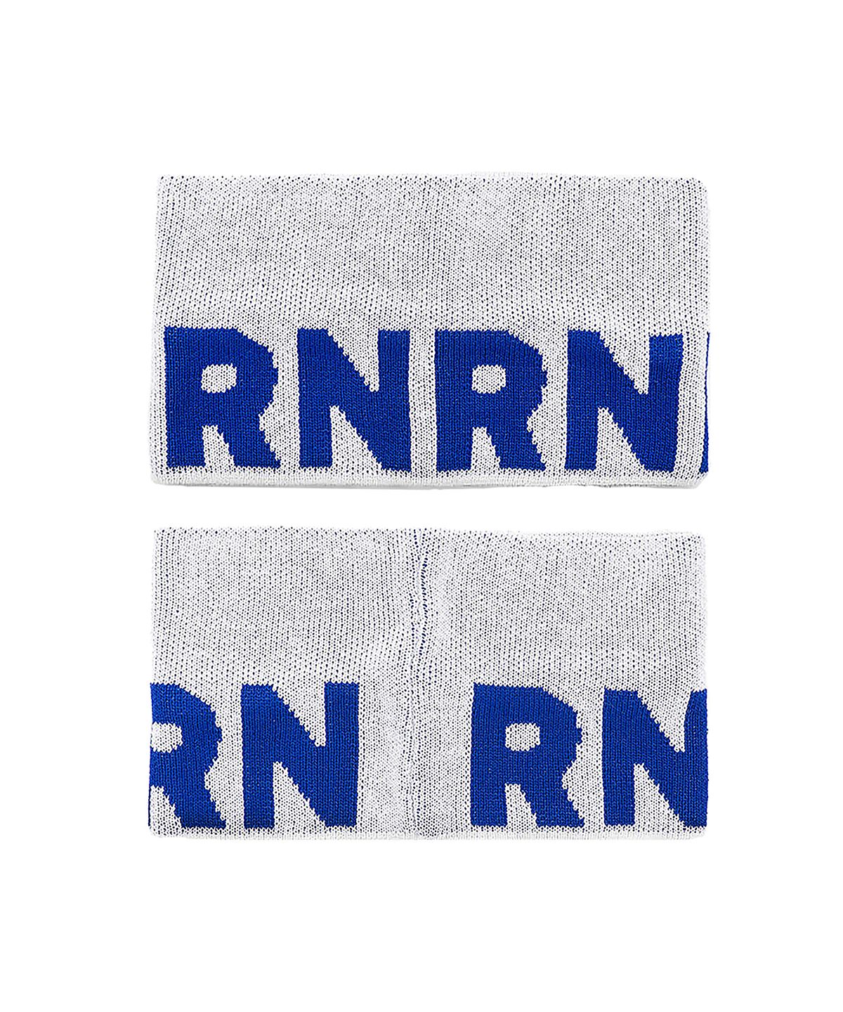 알엔알엔(RNRN) 아이스 레터링 헤드밴드 화이트 로얄블루