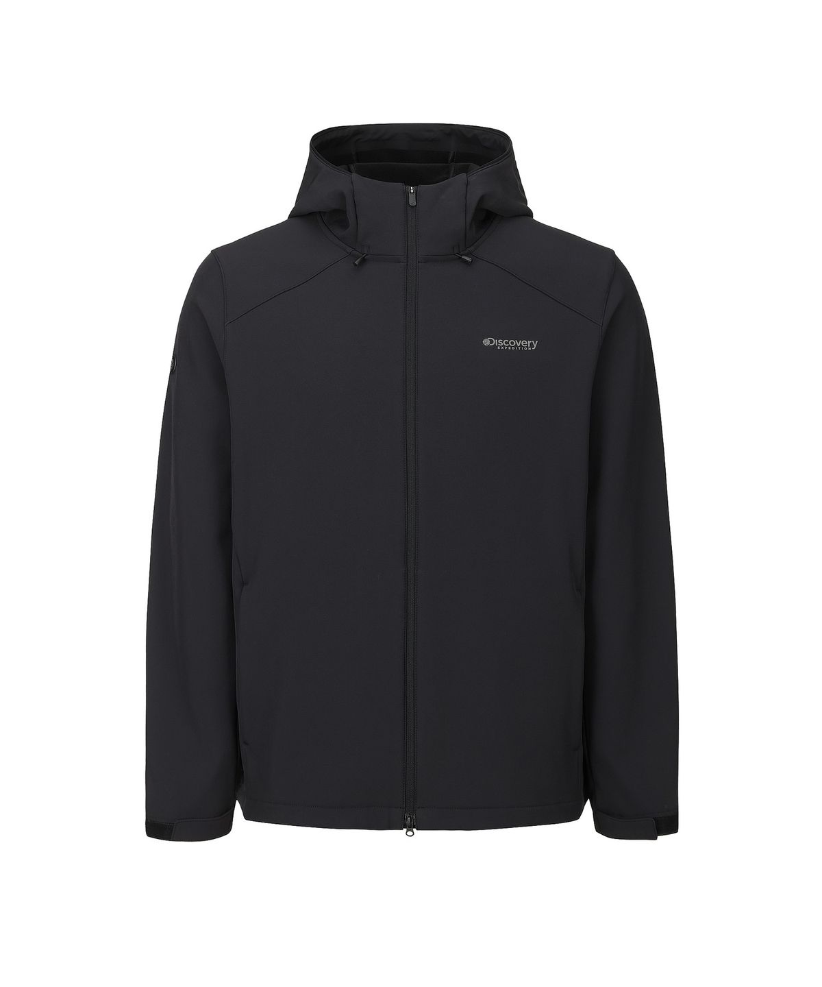 디스커버리 익스페디션(DISCOVERY EXPEDITION) 남성 본딩 기모 후드 자켓 (SET-UP) (BLACK)